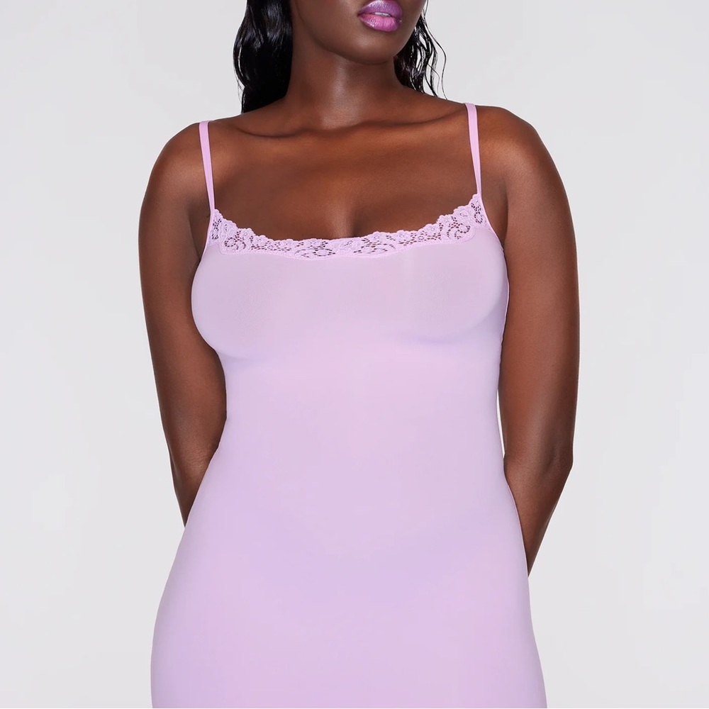 Skims Lace Slip Dress